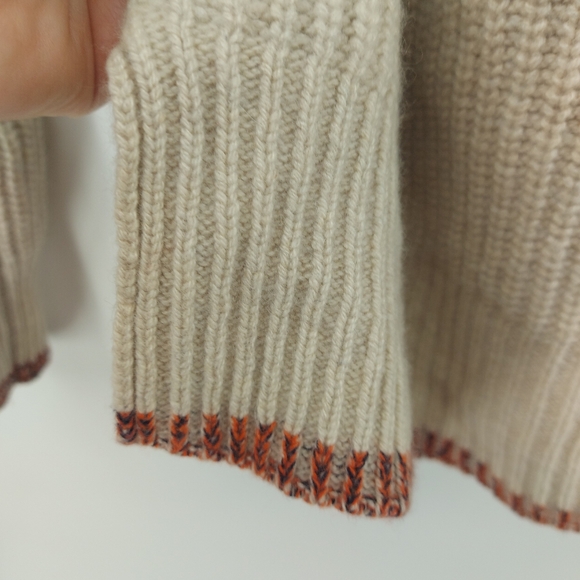 rag & bone cashmere cowlneck oversized sweater Cream XXS - Picture 2 of 5